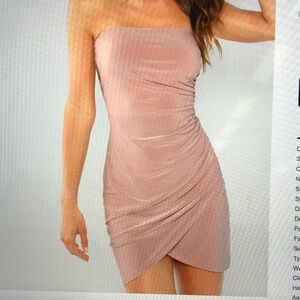 Light pink SHEIN size medium tight strapless dress